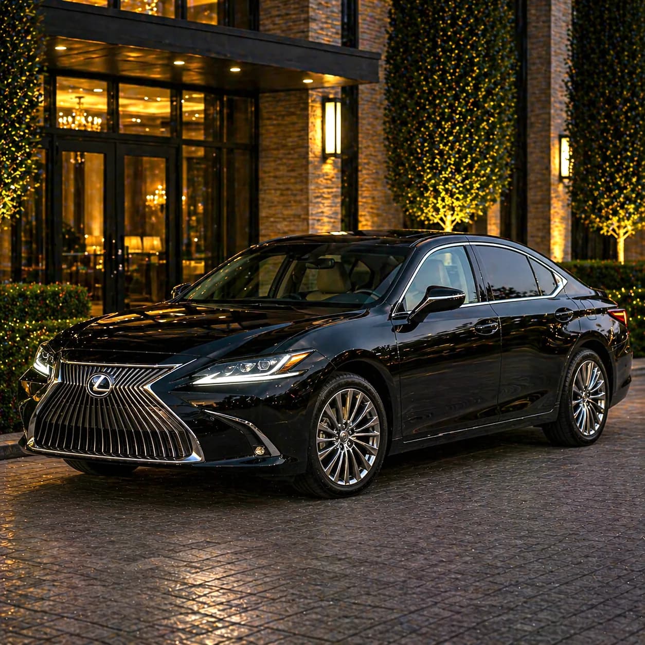 A luxury Lexus ES sedan